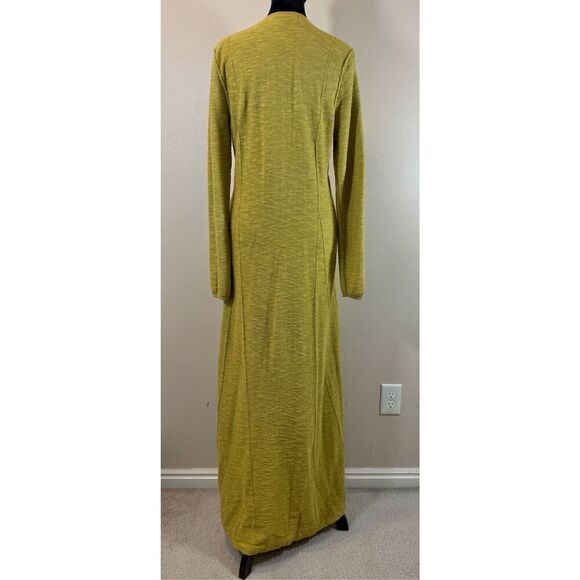 NWOT Free People Beach El Topo Sweater Bitter Olive Linen Blend Maxi Dress Small - Picture 4 of 10